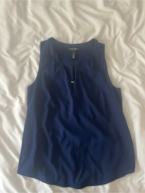 White House Black Market  Sleeveless V-Neck Blouse